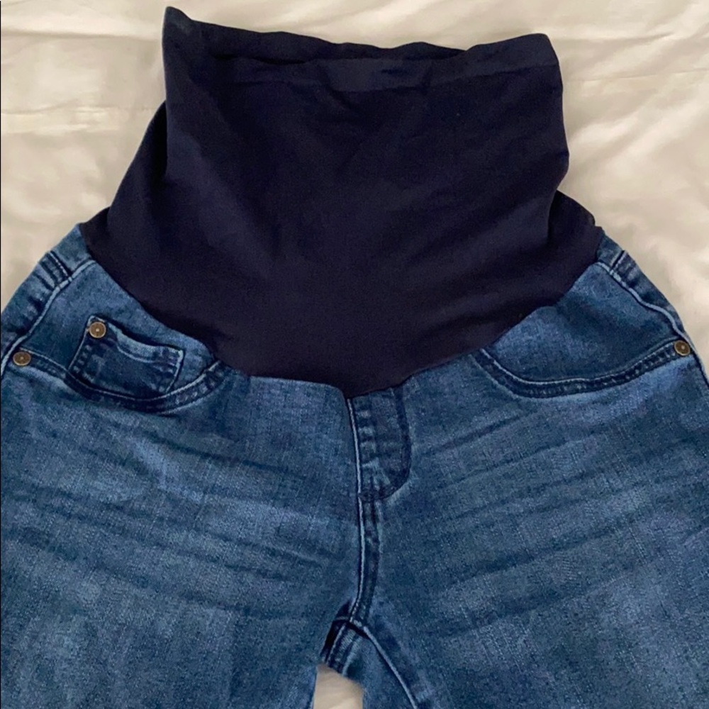 Indigo Blue Secret Belly Bootcut Maternity Jeans